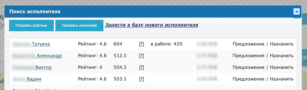 translator selection process