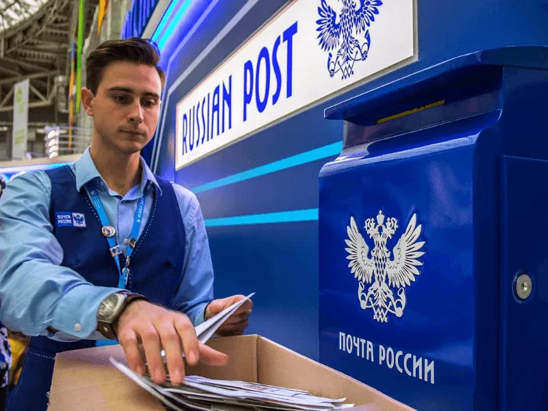 Russian Post employee